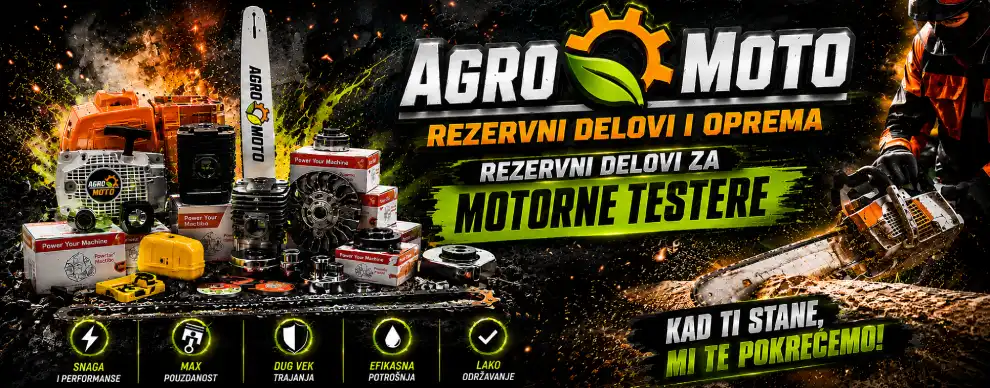Bez obzira da li koristite kineske testere, Villager, Thorp, Stihl, Husqvarna, Dolmar, Oleo-Mac, Partner, Solo, Alpina, Homelite, Echo, McCulloch, ili Alko testere, kod nas ćete pronaći odgovarajuće delove