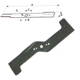 Nož za kosilicu 470x18,3 mm Viking MB505 MB505 BS MB500, slika 1 - Noževi za kosilice / kosačice