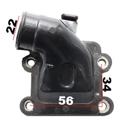 Grlo karburatora Minarelli 50cc 2T vertikalni, slika 1 - Grlo i prirubnica