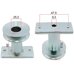 Nosač noža kosilice Husqvarna JET 55 Partner 553 sa remenicom - 25,2x9,2x65x70,5x47,5 mm, slika 1 - Nosači noževa