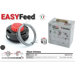 Glava za trimer EasyWork 102 Tecomec Tap&Go M10x1,25, slika 1 - Delovi za VILLAGER trimere