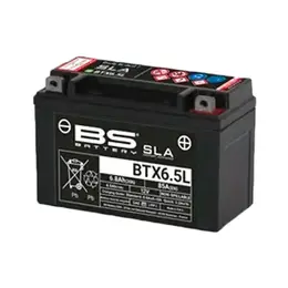 Akumulator BS 12V 6.5Ah BTX6.5L-FA desni plus (139x66x102) 85A, slika 1 - Akumulatori za skutere i motocikle