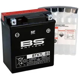 Akumulator BS 12V 7Ah BTZ8V-FA SLA desni plus (113x70x130) 120A, slika 1 - Akumulatori za skutere i motocikle