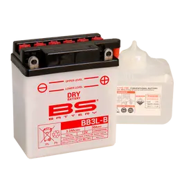 Akumulator BS 12V 3Ah sa kiselinom BB3L-B desni plus, slika 1 - Akumulatori za skutere i motocikle