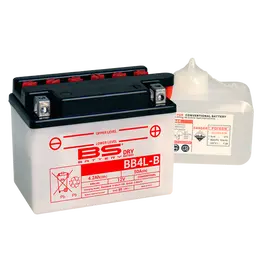 Akumulator BS 12V 4Ah sa kiselinom BB4L-B desni plus, slika 1 - Akumulatori za skutere i motocikle