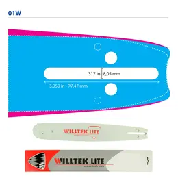 Mač testere (vodilica lanca) 38 cm 32 zuba .325" 1,5 Alpina Husqvarna Demon Villager, slika 1 - Mačevi / Vodilice za testere