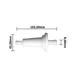 Filter goriva kosilice 8mm, slika 1 - Delovi za BRIGGS & STRATTON kosilice