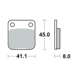 Disk pločice TRW MCB510 organic, slika 1 - Disk pločice