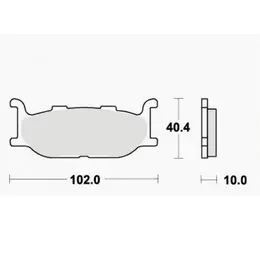 Disk pločice TRW MCB640SV sinter, slika 1 - Disk pločice