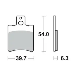 Disk pločice TRW MCB644EC organic, slika 1 - Disk pločice