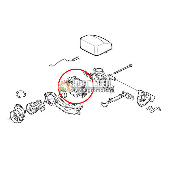 Karburator testere Husqvarna 340 345 350 bez pumpice Walbro, slika 2 - Delovi za HUSQVARNA / JONSERED testere