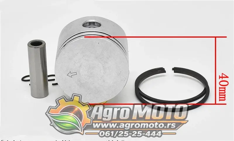 Klip trimera i testere za Oleo-Mac Sparta 37 38 42 44 940 941 BC380 BC420 BCF420 Efco Stark 37 38 42 44 fi 40 mm, slika 1 - Delovi za OLEO-MAC / Efco trimere