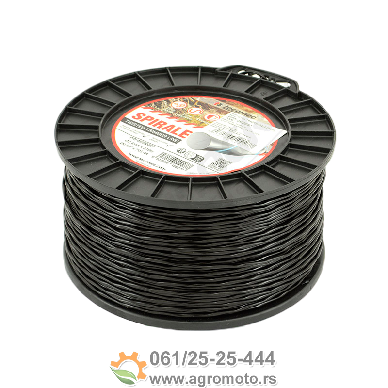 Struna za trimer SPIRALE 2,4mm 215m Tecomec, slika 1 - Struna za trimer