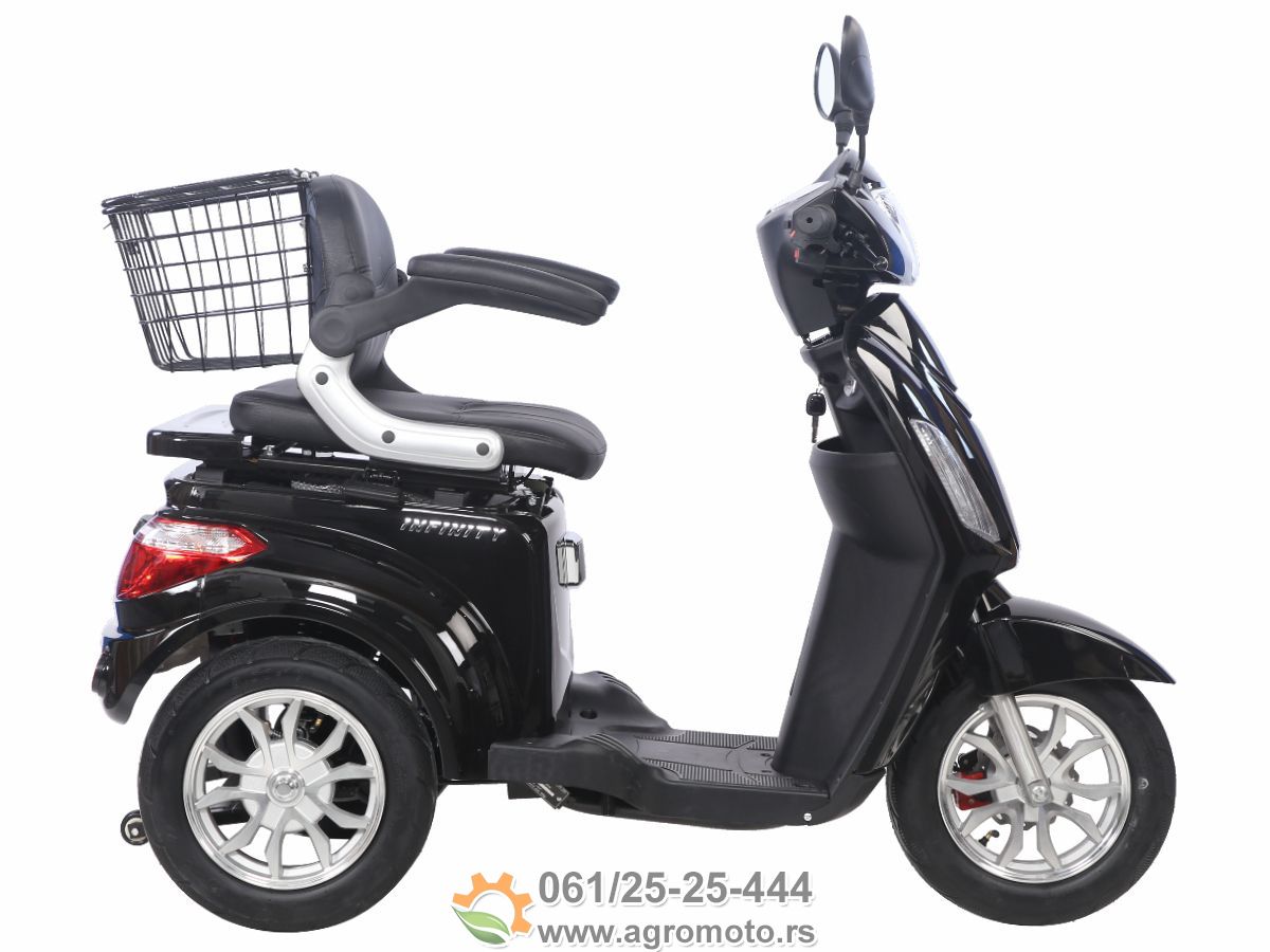 Električni tricikl INFINITY 1000W 60V 20Ah crna 2