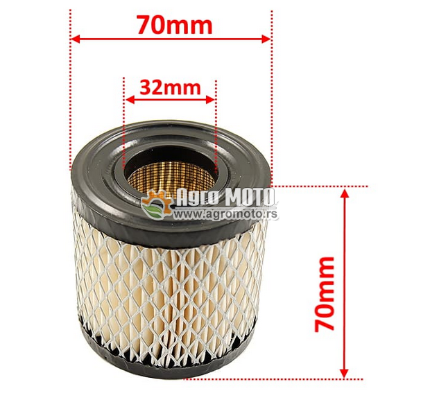 Filter vazduha Briggs & Stratton 392308 70x70mm, slika 1 - Delovi za BRIGGS & STRATTON kosilice