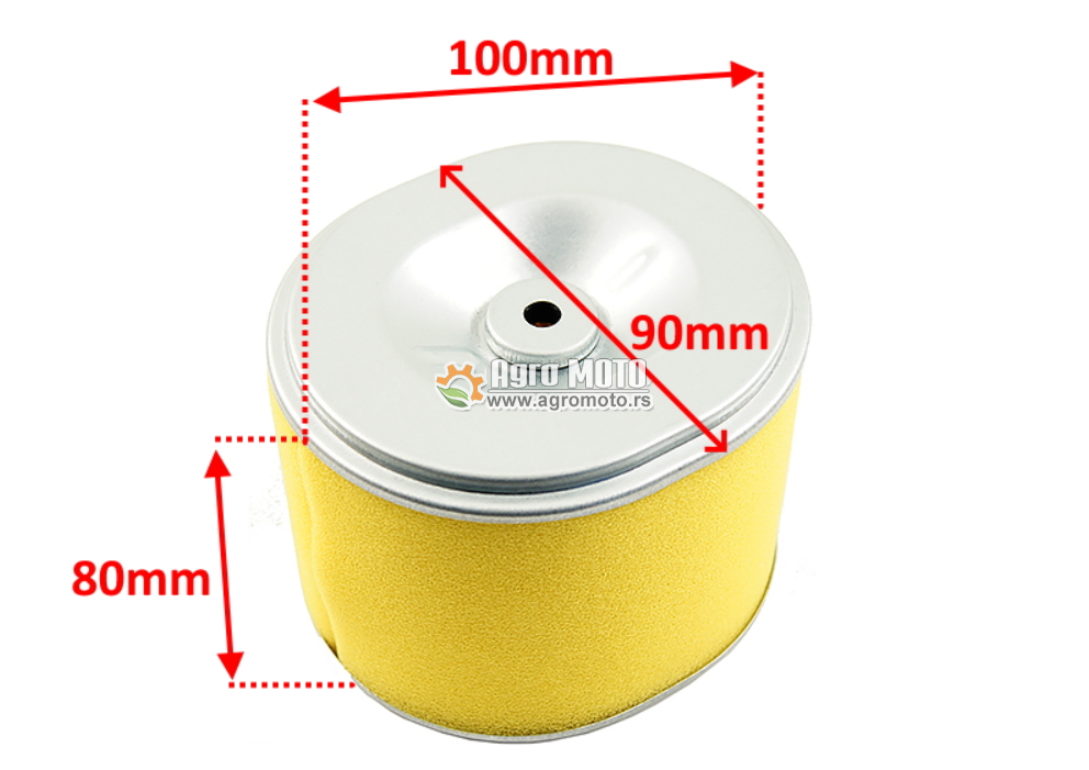 Filter vazduha Honda GX 240 270 100x90x80 mm, slika 1 - HONDA G / HONDA GX