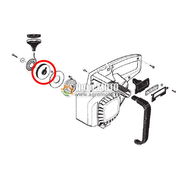 Kotur kanapa testere Alpina 330 380 432 438, slika 2 - Delovi za ALPINA testere