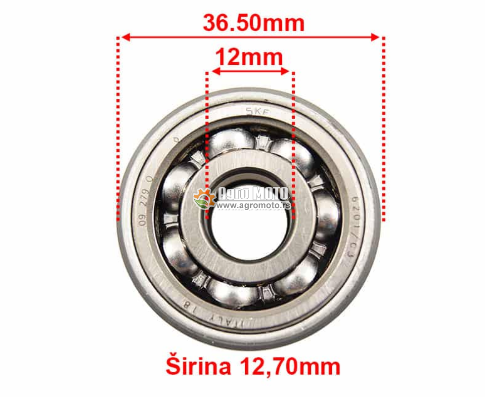 Ležaj sa semeringom Husqvarna 232 235 236 240, slika 1 - Delovi za HUSQVARNA / JONSERED testere