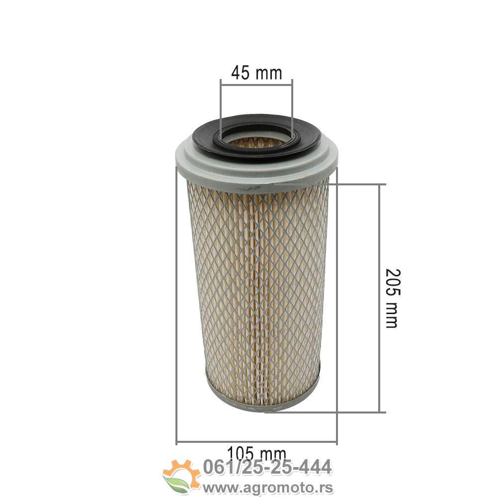 Filter vazduha Honda GX 610 620 45/105x205 mm, slika 1 - Delovi za HONDA kosilice