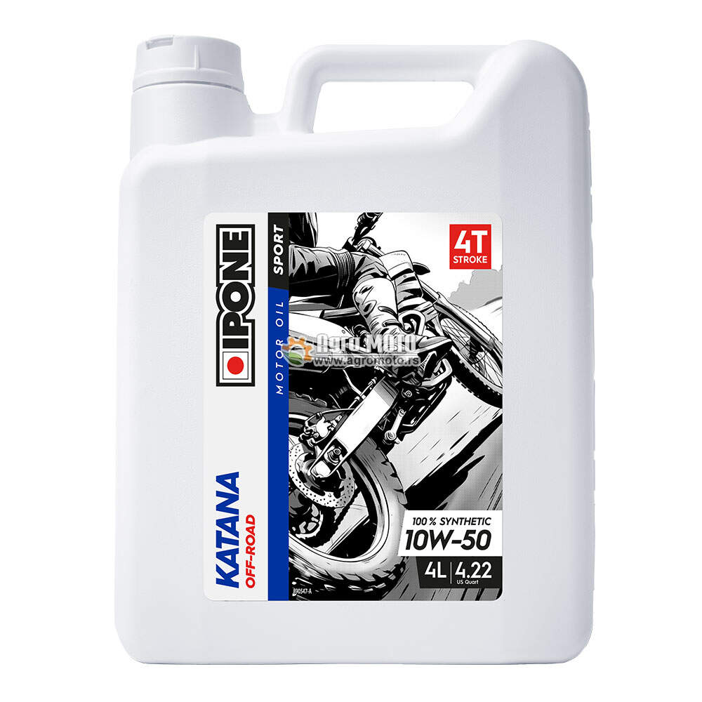 Motorno ulje IPONE Off Road Katana 10W-50 4T 4L, slika 1 - Motorna ulja za 4T motocikle