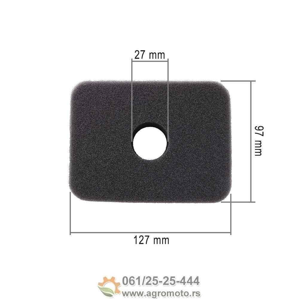 Filter vazduha Honda GX 110 120 140 160 200 uložak sunđer, slika 1 - HONDA G / HONDA GX