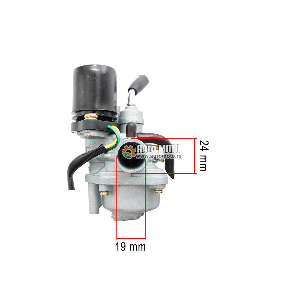 Karburator za skuter Aprilia Beneli CPI Keeway Peda Sprint Minarelli 2T 50cc 12mm automatski elektronski saug, slika 2 - Karburatori