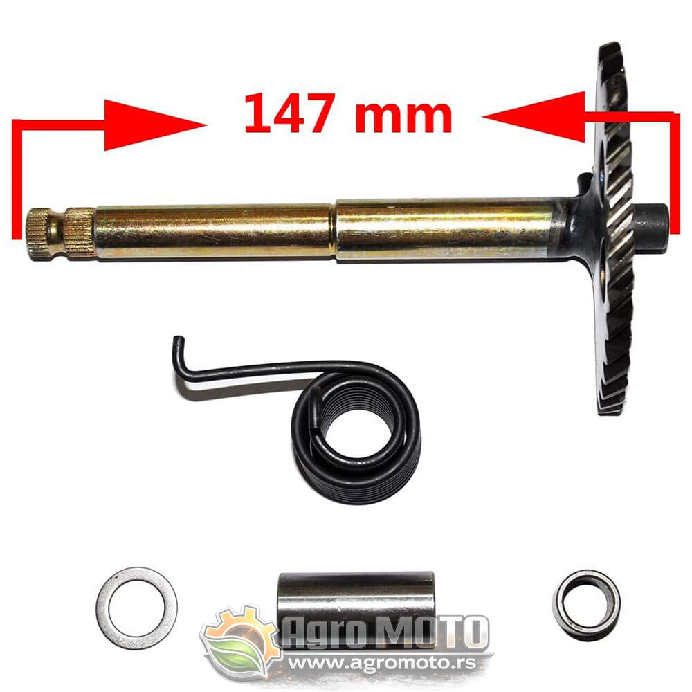 Zupčanik kurble polumesec GY6 125cc 150cc 4T 147mm, slika 1 - Kurbla i zupčanik kurble