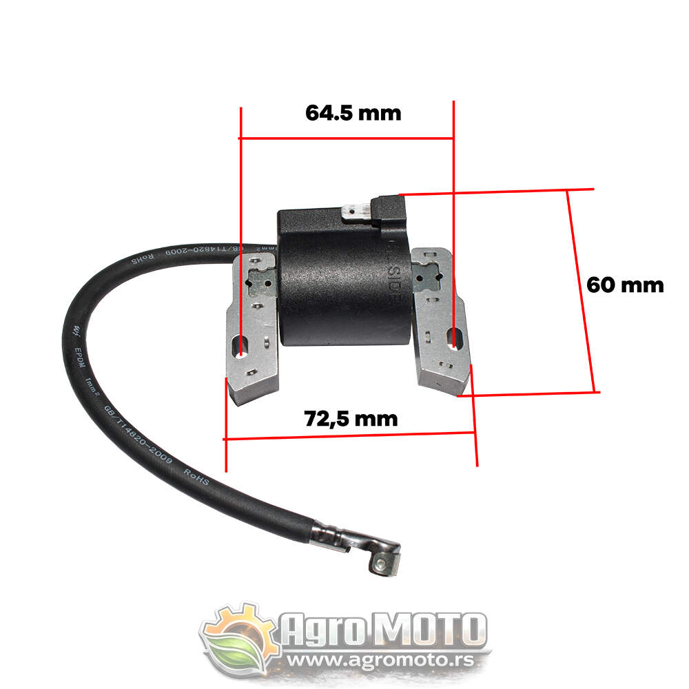 Elektronika (bobina) Briggs & Stratton 3,5 do 4 KS Classic 398593 496914, slika 1 - Delovi za BRIGGS & STRATTON kosilice