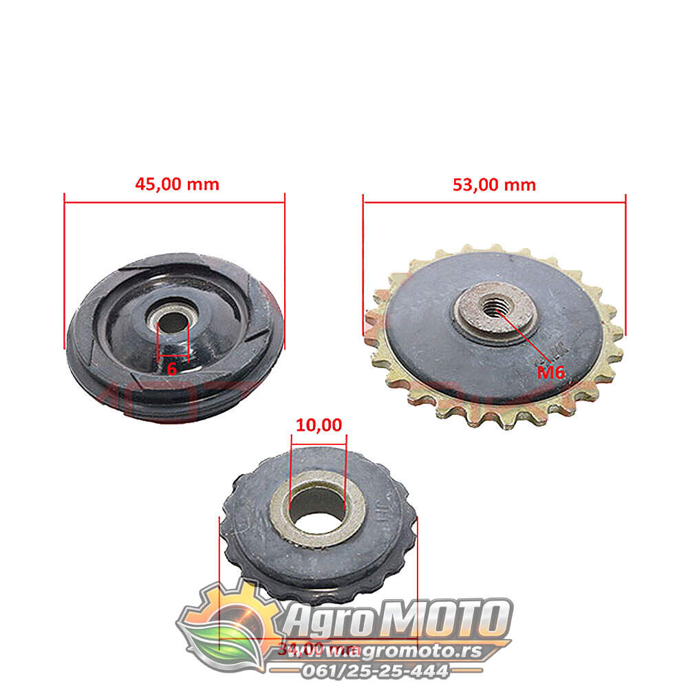 Lančanici prenosa u motoru ATV Cross 50cc do 110cc, slika 1 - Kvad / Pocket