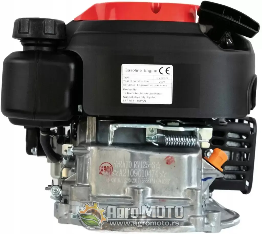 Motor ugradni za kosilice RATO RV125-S 2,6 KS 22,2x50mm, slika 4 - Ugradni motori za kosilice