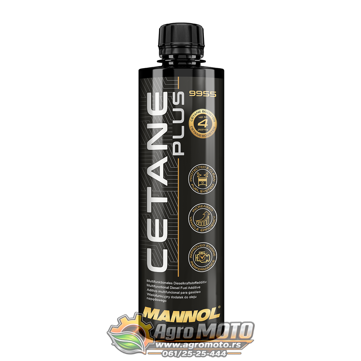 Aditiv za dizel gorivo MANNOL Super Diesel Cetane Plus 9955 450 ml, slika 1 - Aditivi