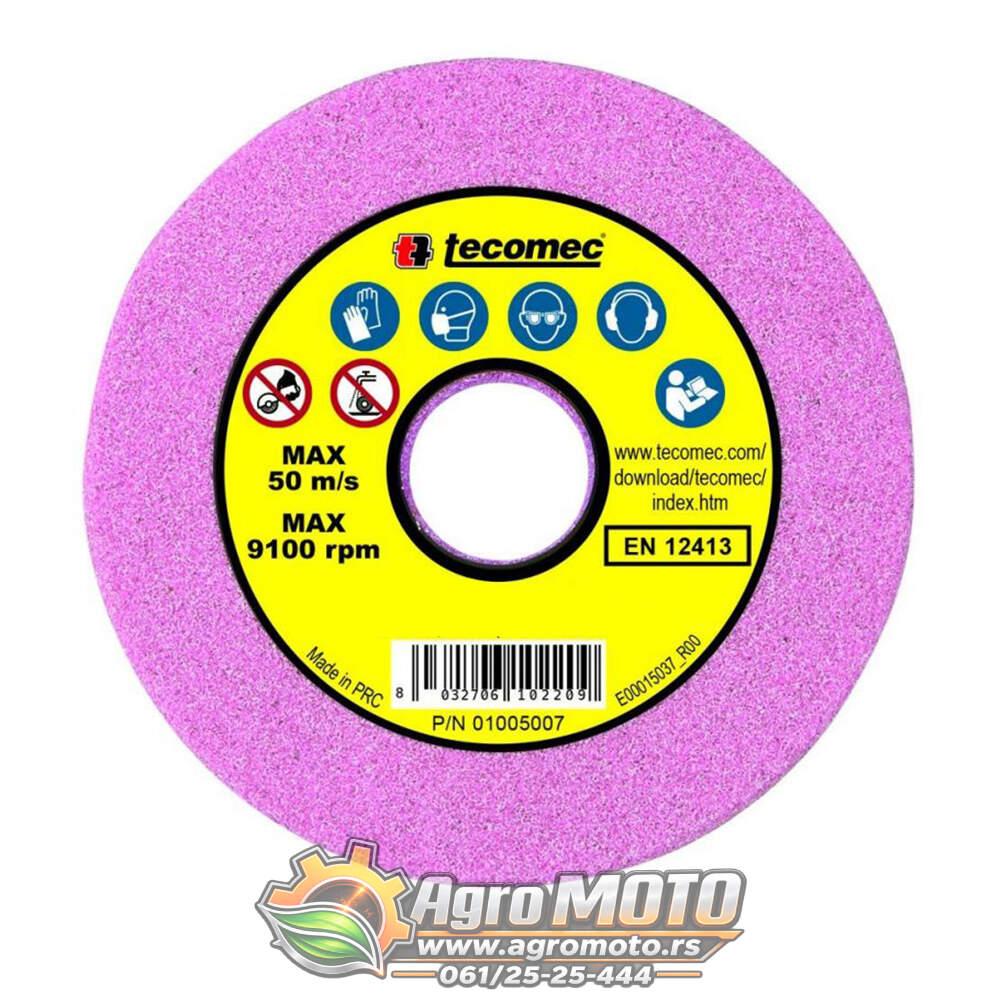 Brusna ploča tocilo za oštrenje lanca testere 145x22,2x3,2 mm 1/4" - 3,25" Tecomec, slika 1 - Alat za motorne testere