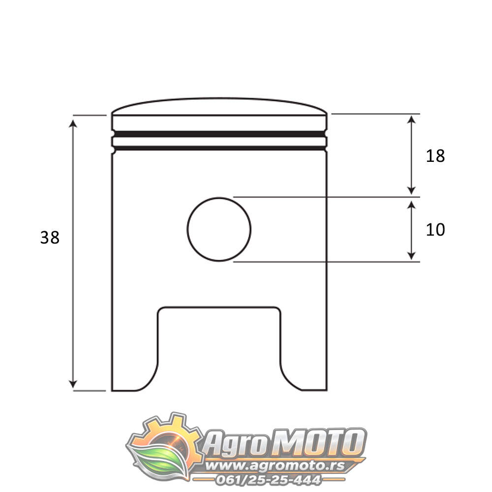 Klip testere za Stihl 034 MS 340 fi 46x10 mm Sukoki, slika 2 - Delovi za STIHL testere