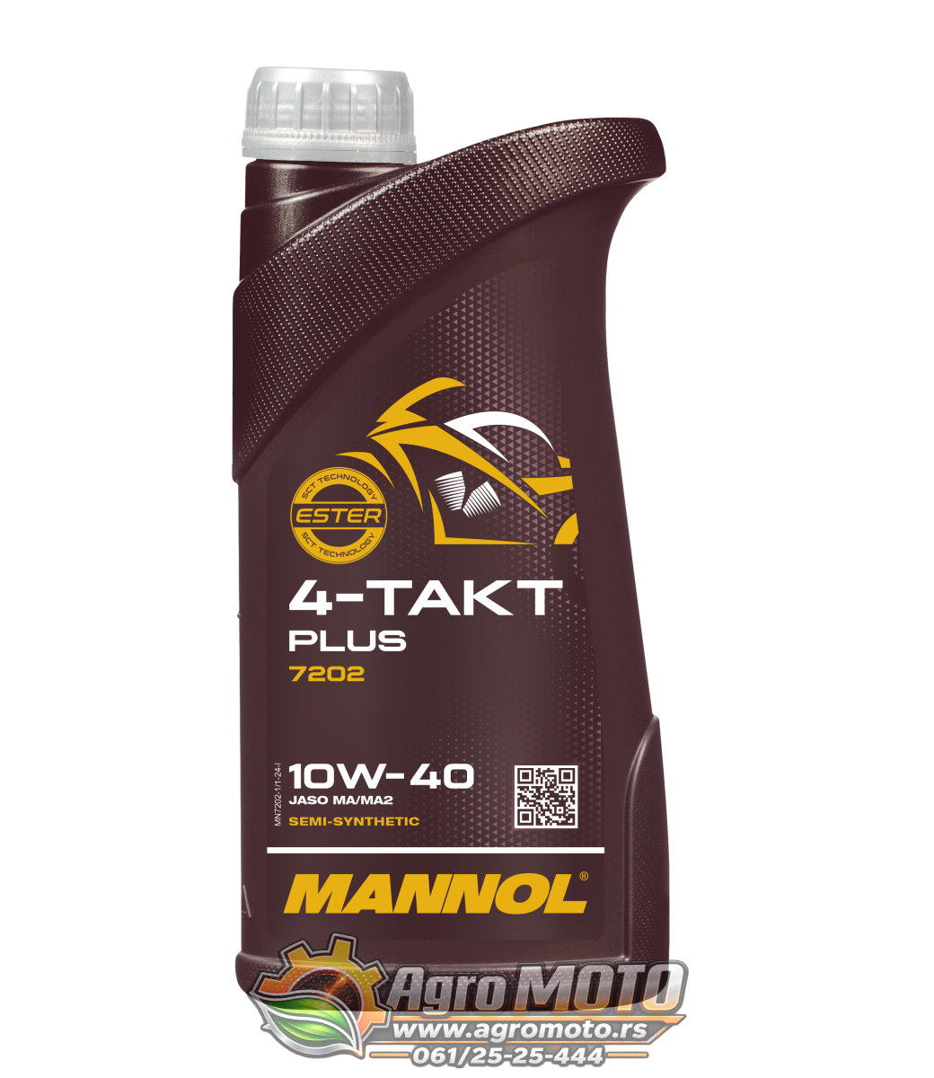 Motorno ulje MANNOL 4-Takt Plus 10W-40 7202 1L, slika 1 - Motorna ulja za 4T motocikle