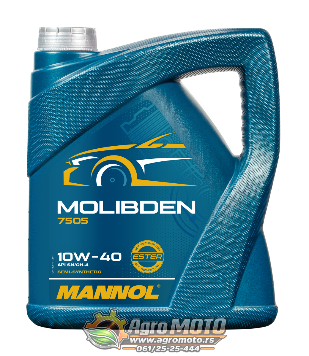 Motorno ulje MANNOL Molibden 10W-40 7505 4L, slika 1 - Motorna ulja za automobile
