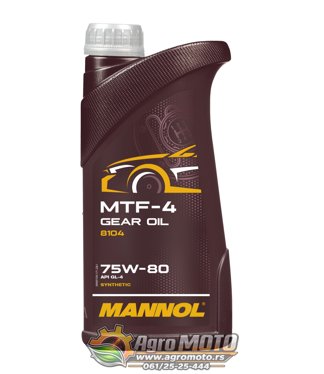 Ulje za menjač MANNOL MTF-4 Getriebeoel 75W-80 8104 1L, slika 1 - Transmisiona ulja