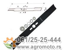 Nož kosačice 480 mm sa adapterima univerzalni Thorp 1