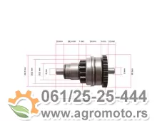 Bendiks anlasera KYMCO 100254680 Kina, slika 1 - Anlaser i zupčanici