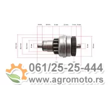 Bendiks anlasera Aprilia KYMCO 100254720 Kina, slika 1 - Anlaser i zupčanici