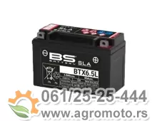 Akumulator BS 12V 6.5Ah BTX6.5L-FA desni plus (139x66x102) 85A 1