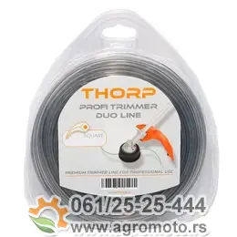 Struna za trimer četvrtasta 2,4mm 78m dvoslojna Thorp, slika 1 - Struna za trimer