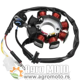 Ploča paljenja GY6 50cc 4T 8 (6+2) namotaja, slika 1 - Ploča paljenja