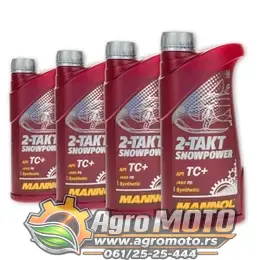 Motorno ulje MANNOL Snowpower 2-Takt sintetičko za motorne sanke 7201 1L, slika 2 - Motorna ulja za motorne sanke
