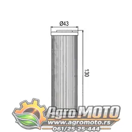 Filter ulja HF159 HifloFiltro, slika 2 - Filteri ulja za motore