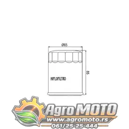 Filter ulja HF621 HifloFiltro, slika 2 - Kvad / Pocket
