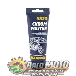 Pasta za čišcenje hromiranih delova MANNOL Chrom Politur 9820 100 ml, slika 2 - Kozmetika i održavanje