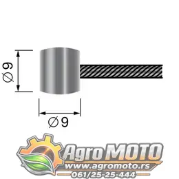 Sajla gasa univerzalna 2500x2 mm burence fi 9 mm, slika 2 - Sajle i ručice