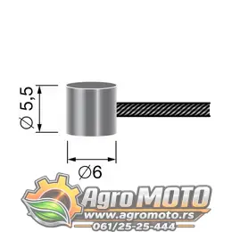 Sajla gasa univerzalna 2500x1,5 mm burence fi 6 mm, slika 2 - Sajle i ručice
