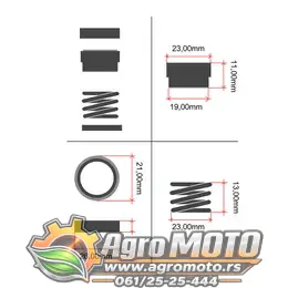Semering Tomos pumpe MP 500 SMP2, slika 2 - TOMOS pumpe delovi