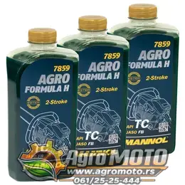 Motorno ulje Agro Formula H Mannol sintetičko 2T 7859 1L, slika 4 - Ulja i masti za testere